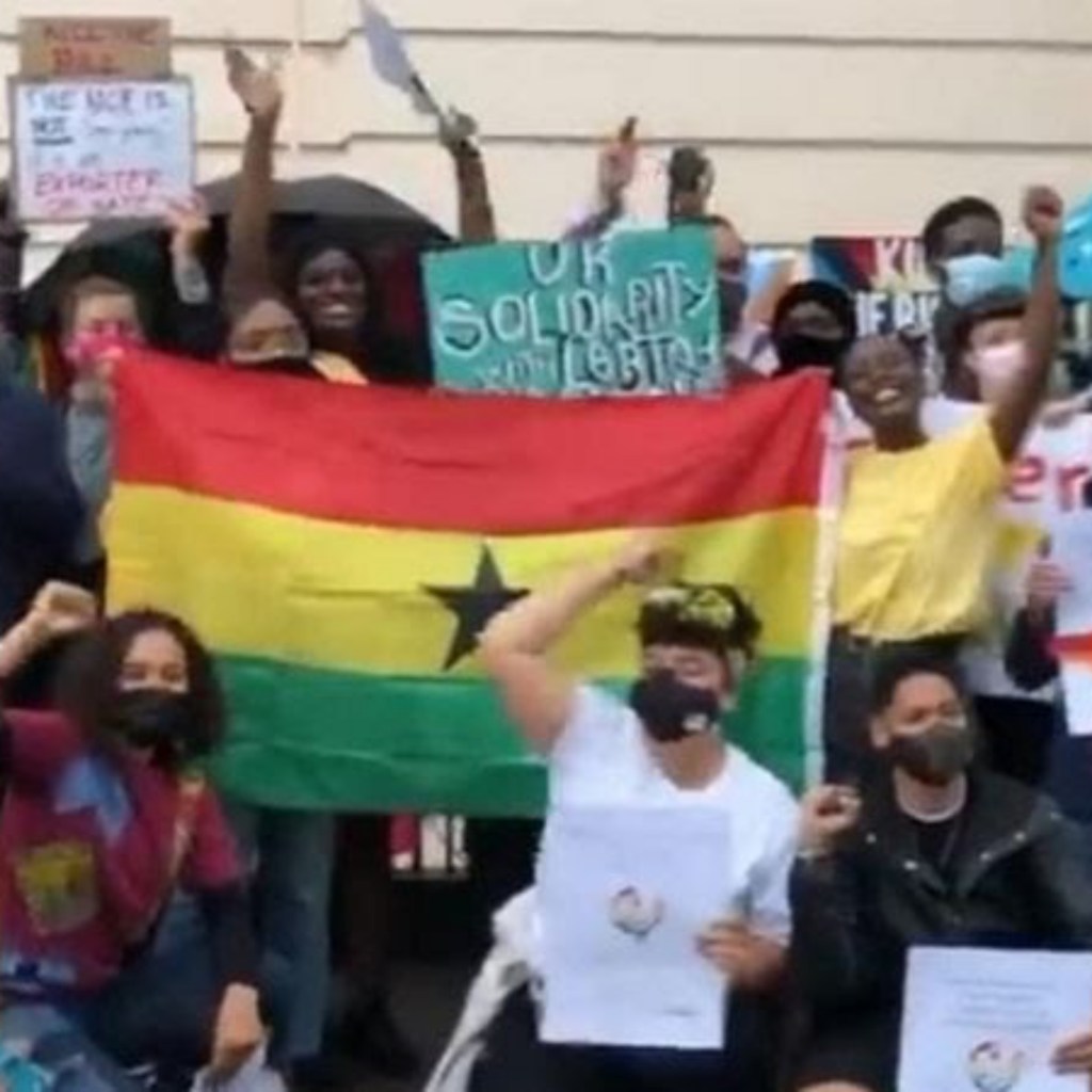 Ghanaians in UK has embarked on Demonstration For Akuffo Addo to Legalize LGBTQI+ In&nbsp;Ghana.