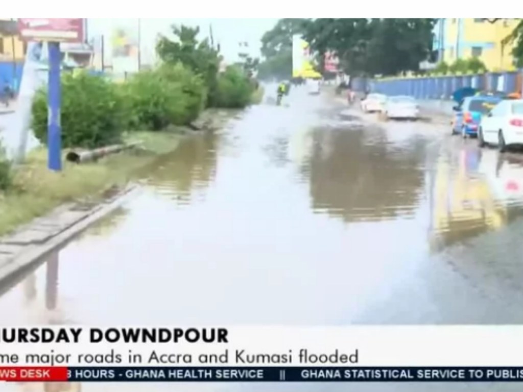 5 hours Rainfall has caused Floods in some Parts Of Accra and&nbsp;Kumasi