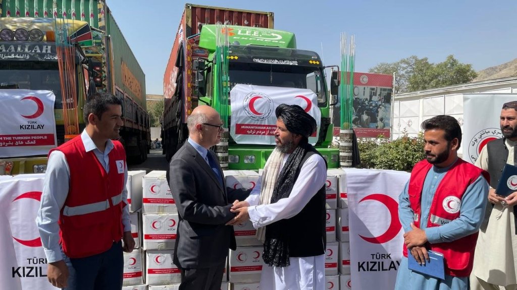 Turkish government delivered tones of aid to&nbsp;Afghanistan.