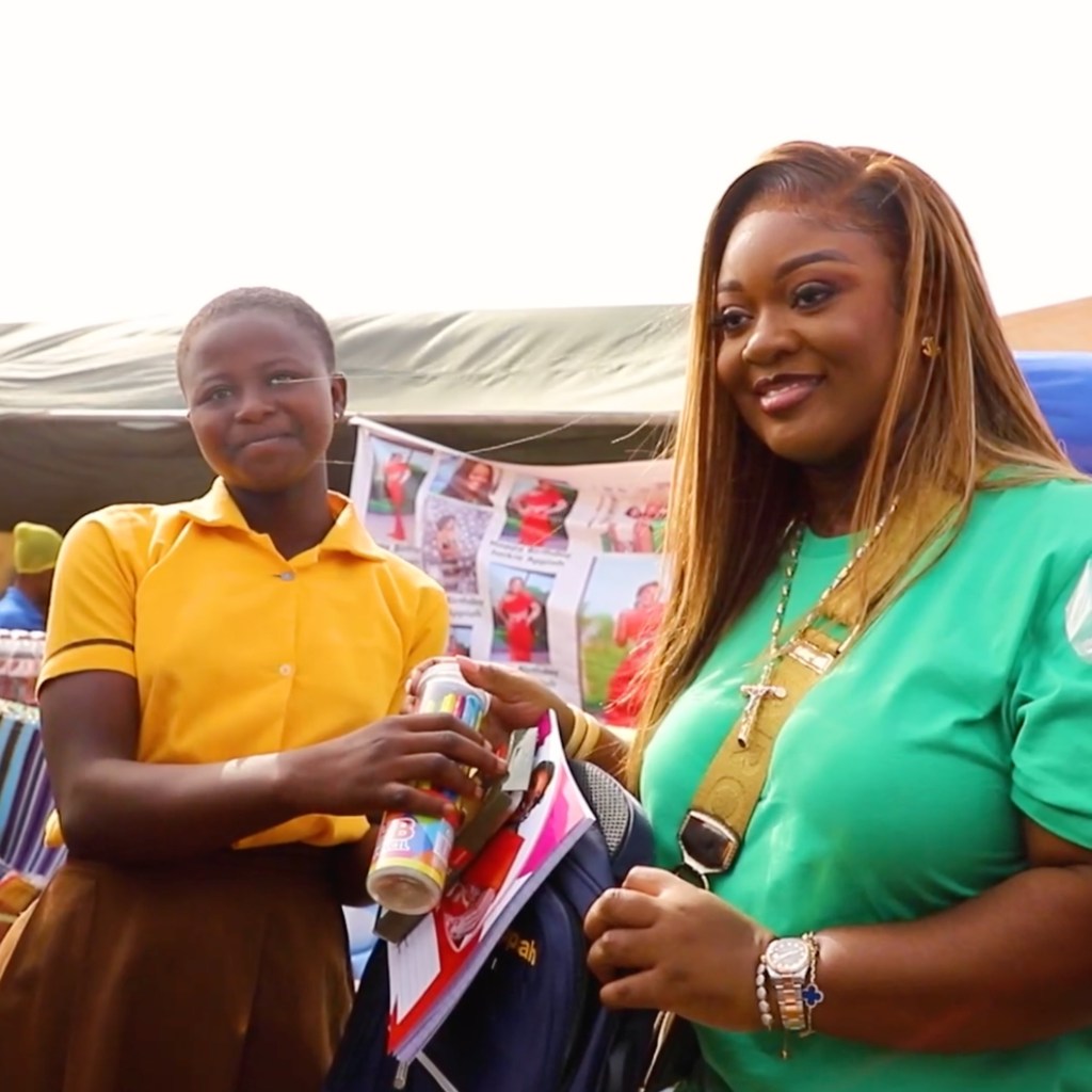 WATCH: Jackie Appiah celebrates 38th birthday donating electric-operated borehole and more in&nbsp;Tamale